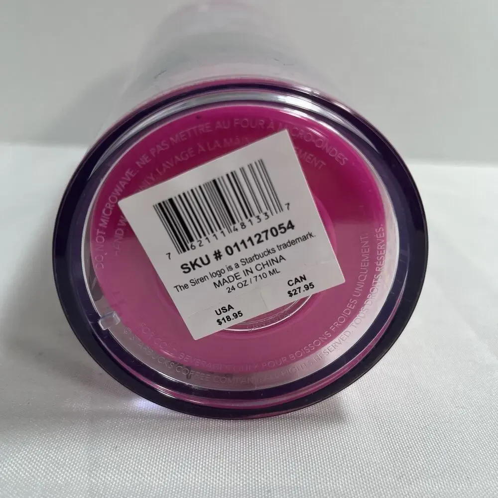 Pink Pinecone Starbucks 2021 Winter Holiday Color Change‎ Venti Cold Cup